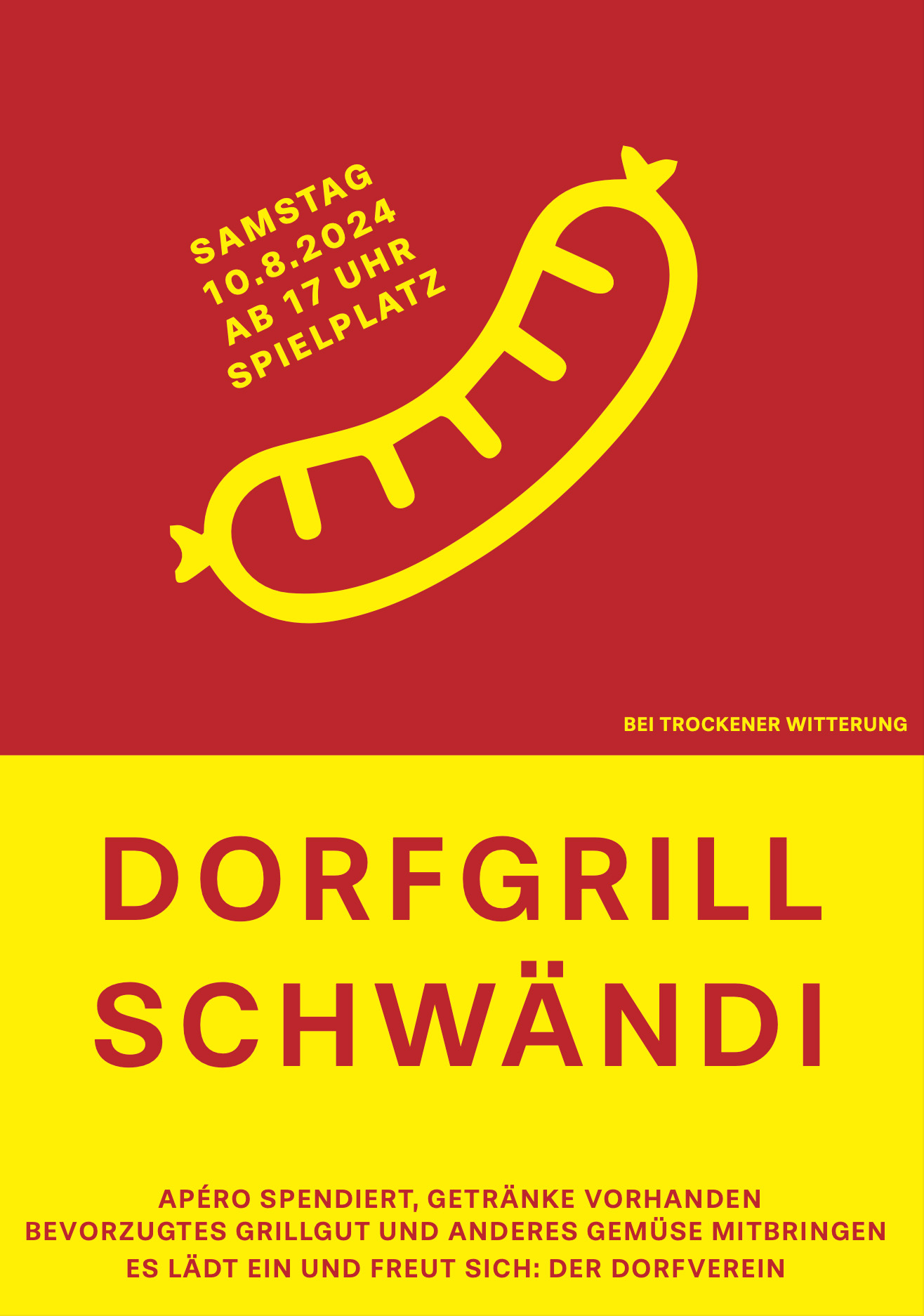 Dorfverein Schwändi Dorfgrill 2024