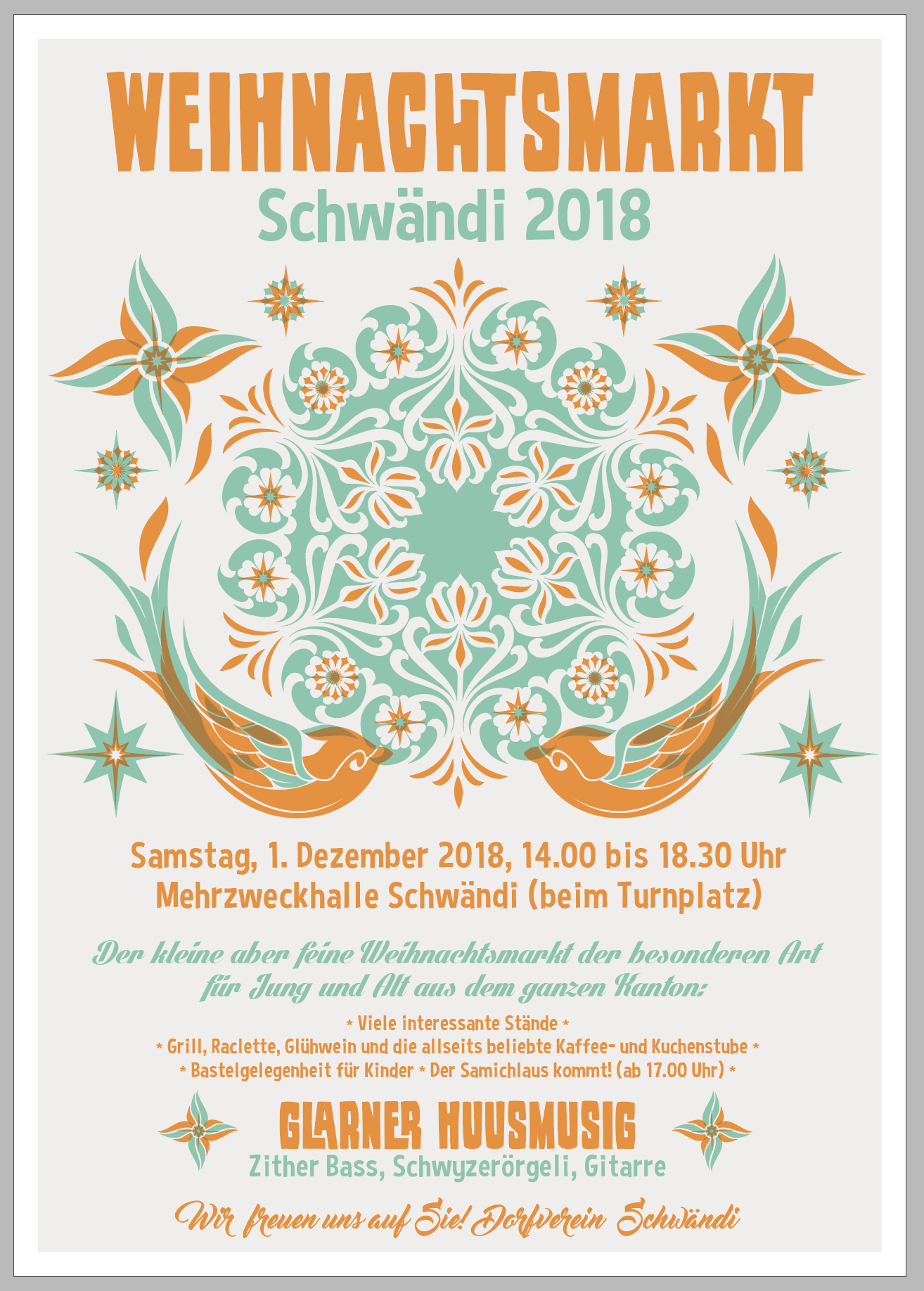 Dorfverein Schwändi Weihnachstmarkt 2018