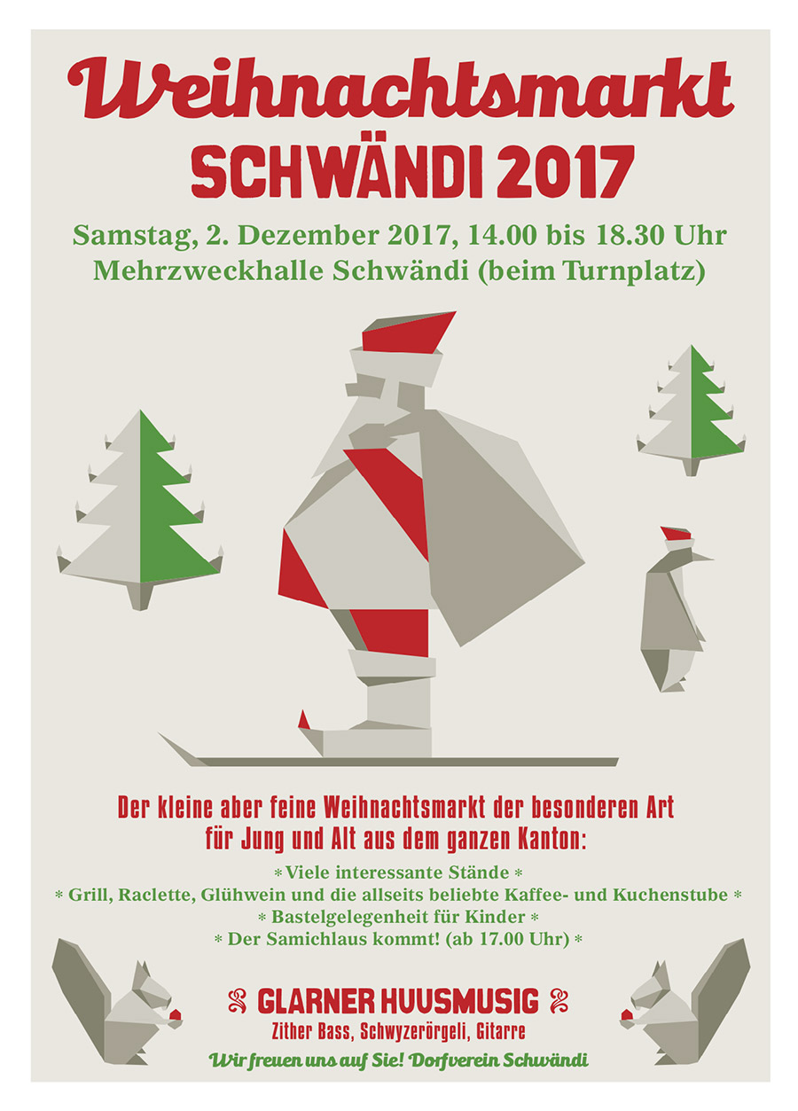 Dorfverein Schwändi Weihnachtsmarkt 2017